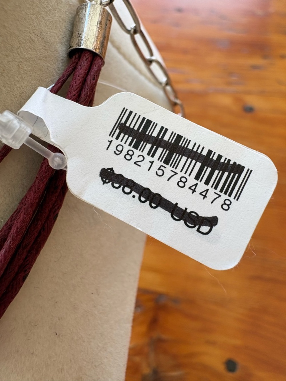 FREE PEOPLE Carolina Shell Layered Necklace New NWT maroon natural beach summer - Picture 11 of 11